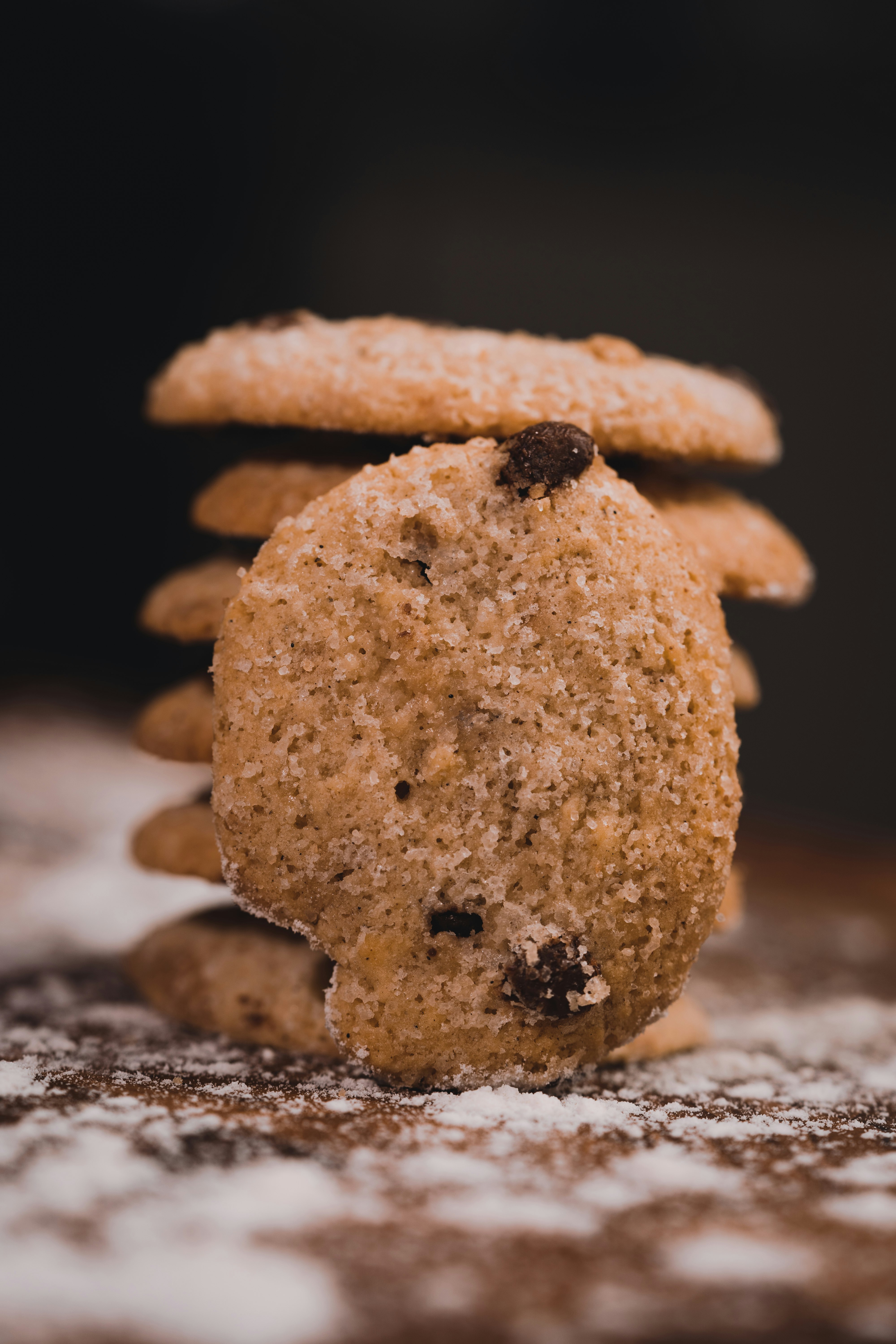 brown cookies on brown wooden table